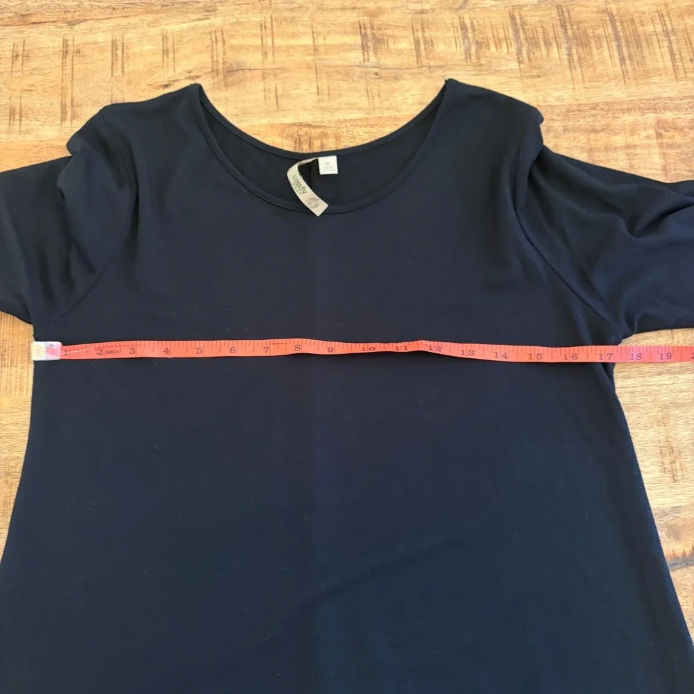Comfy USA Tunic Top Womens S Modal Stretch Jersey Knit USA Basic Minimalist‎ Tee
